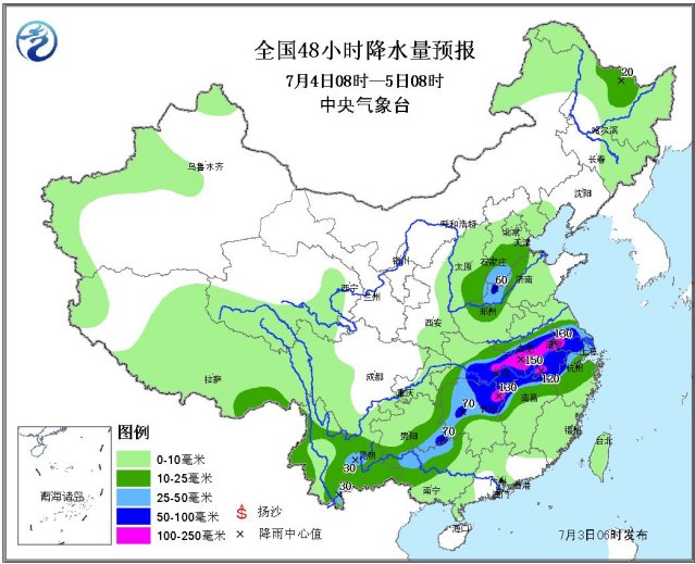 长江中下游强降雨持续 华南地区开启“焖蒸模式”