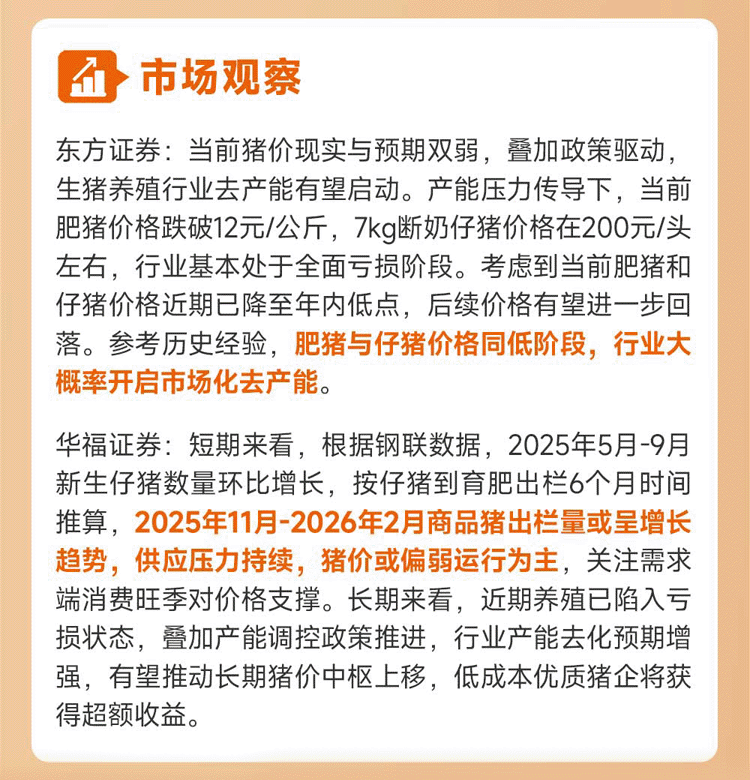 去化提速！能繁母猪跌破4000万头，猪肉股盘中上涨，低费率畜牧养殖ETF（516670）近20日“吸金”9600万元